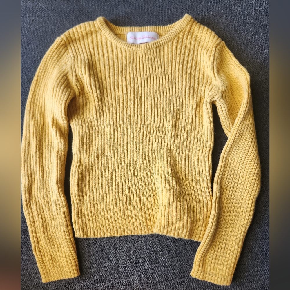 Tommy Bahama girls 3T sweater, yellow